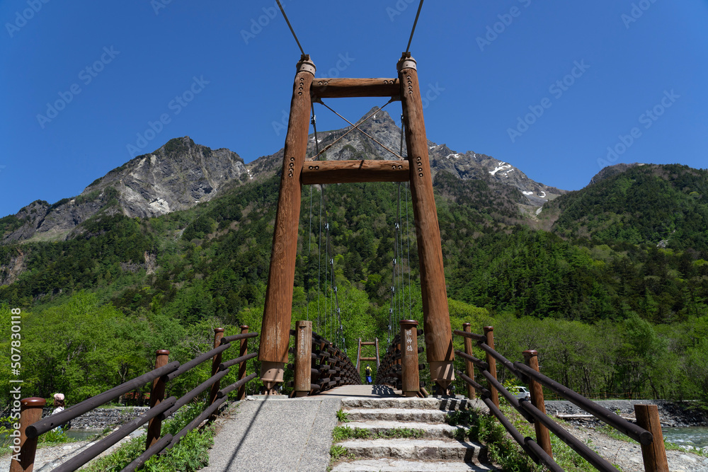 railway bridge in the mountains