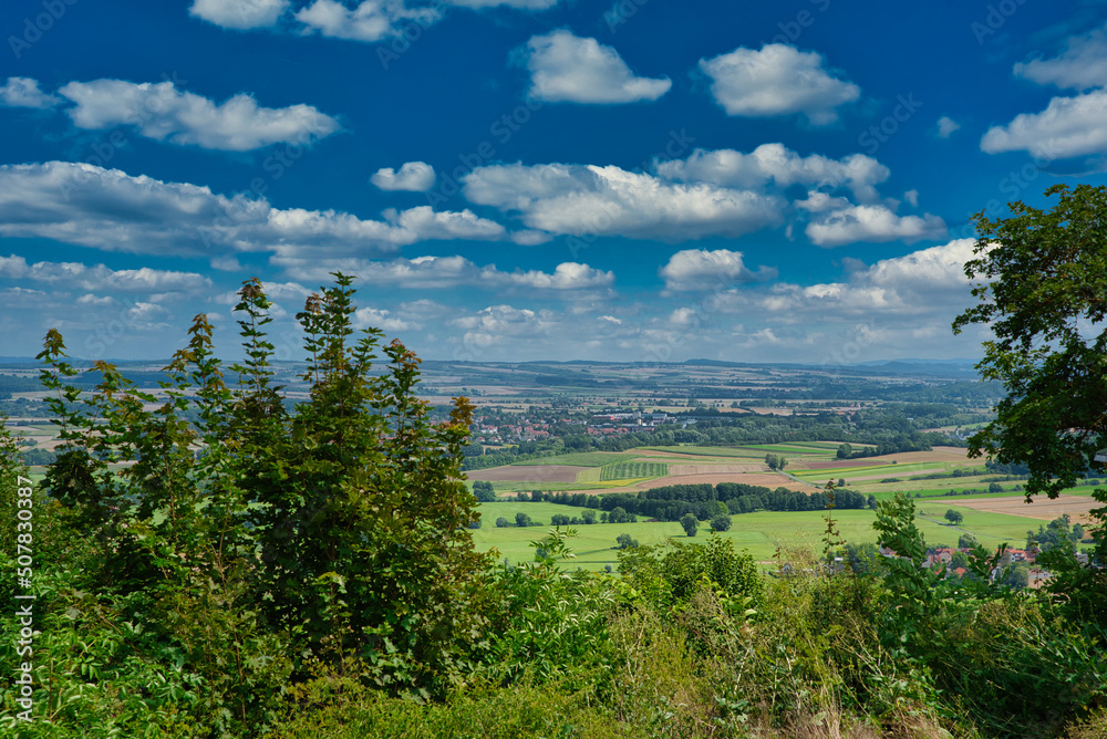 Aussicht ins Coburger Land in Oberfranken Deutschland Aussicht ins Coburger Land in Oberfranken Deutschland