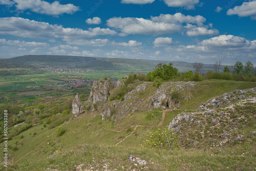 Aussicht von der Ehrenbürg Landkreis Forchheim Oberfranken Deutschland Aussicht von der Ehrenbürg Landkreis Forchheim Oberfranken Deutschland