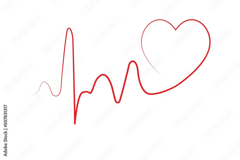 Heartbite line. Pulse cardio symbol. Healty and medical concept. Vector illustration. Heartbite line. Pulse cardio symbol. Healty and medical concept. Vector illustration.