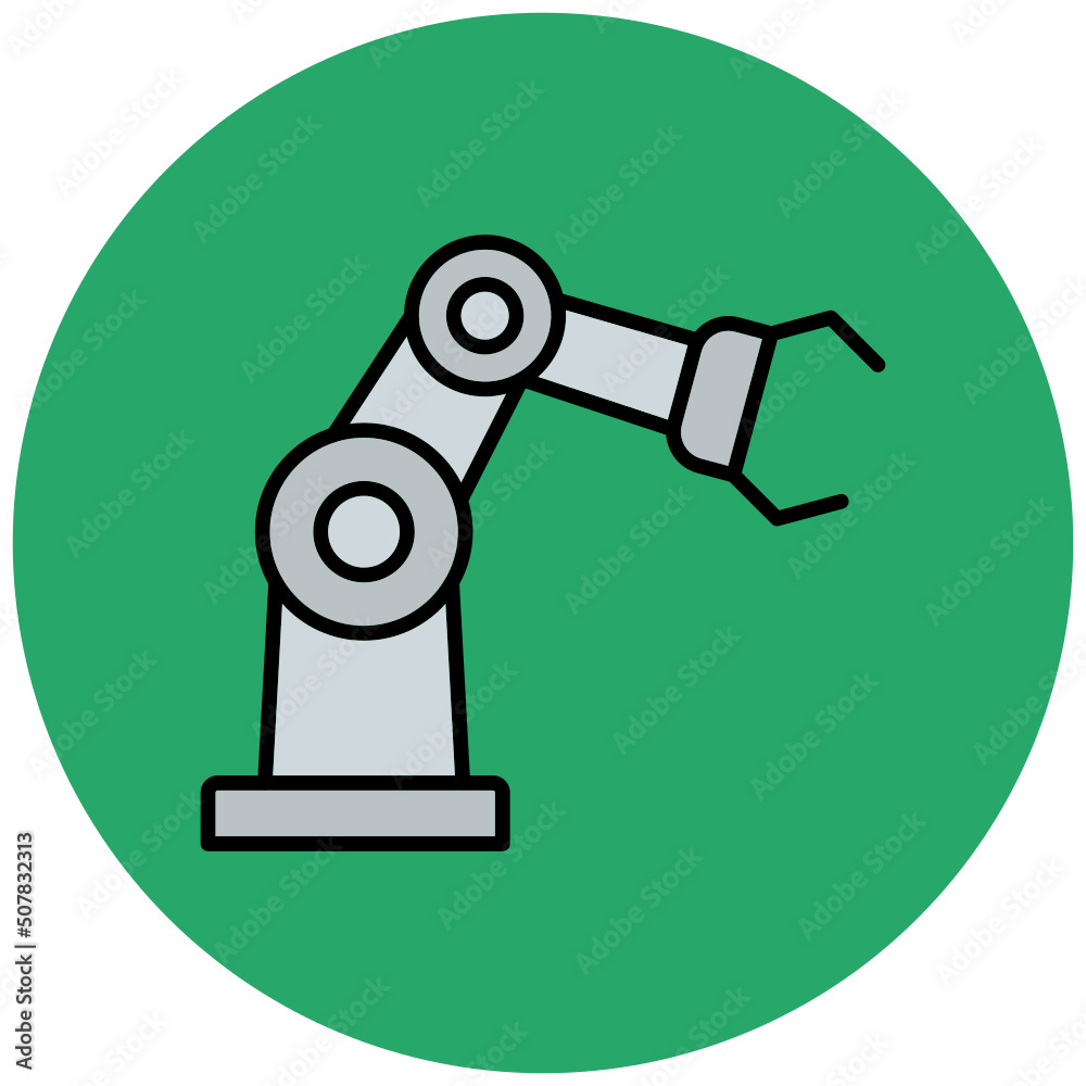 Robot Arm Icon Robot Arm Icon
