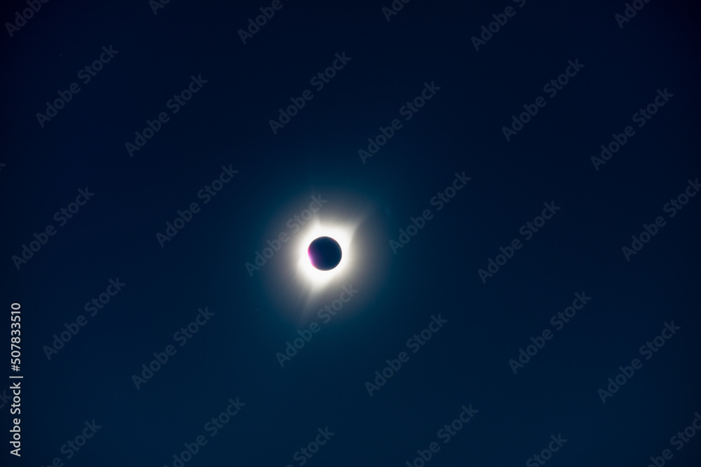 The moment before the solar eclipse totality. The moment before the solar eclipse totality.