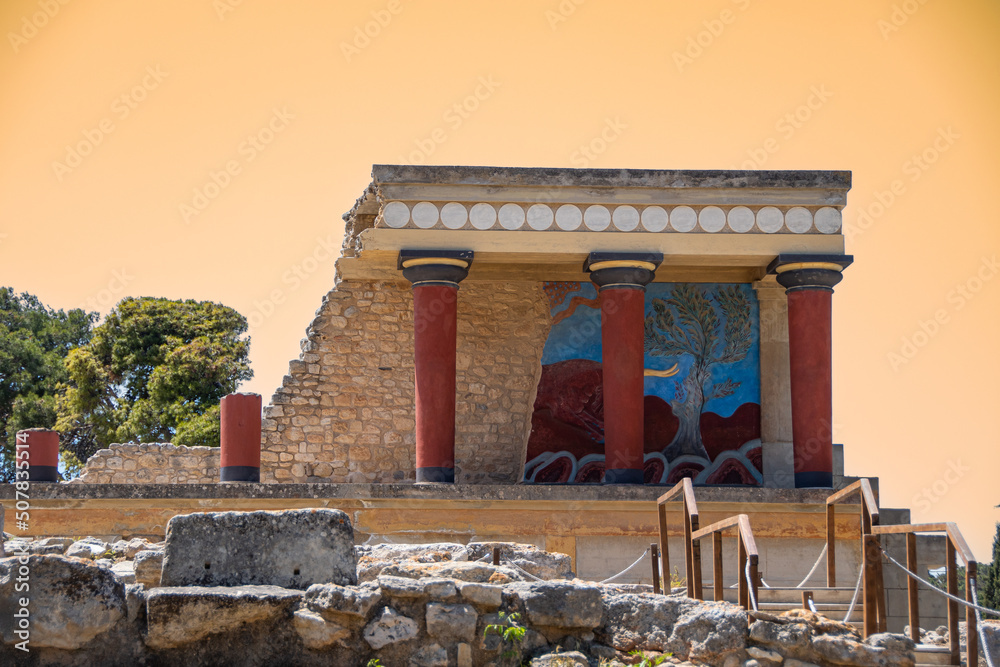 Obraz na płótnie Knossos Palace on the Greek island of Crete w salonie