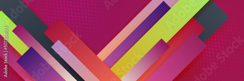 Free Download Orange and green abstract banner background - GFXLoad