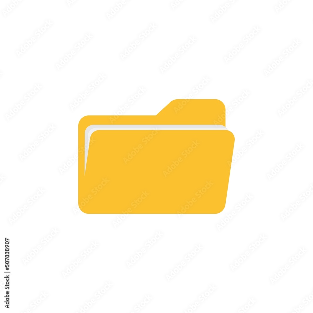 Folder Icon in trendy flat style isolated on white background. Concept for web site design, app, UI. Vector illustration.