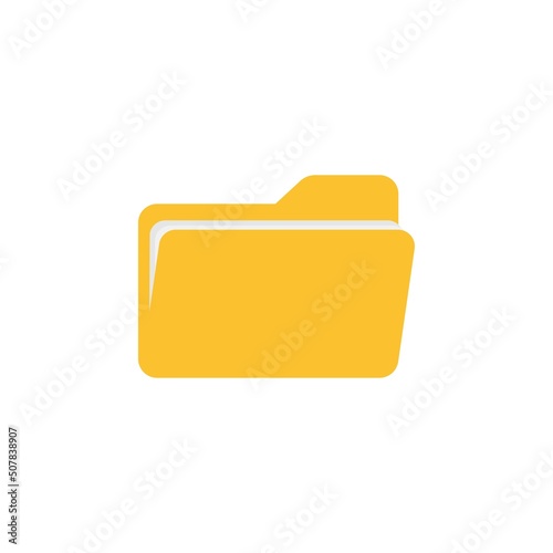 Folder Icon in trendy flat style isolated on white background. Concept for web site design, app, UI. Vector illustration.