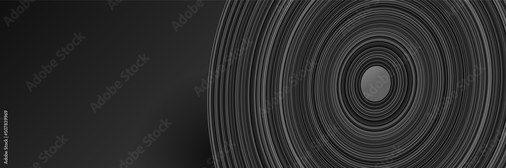 Obraz premium Black abstract banner background
