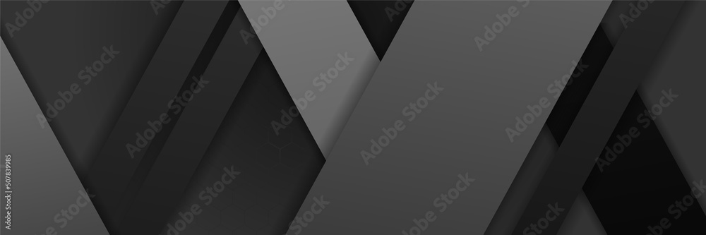 Black abstract banner background Black abstract banner background