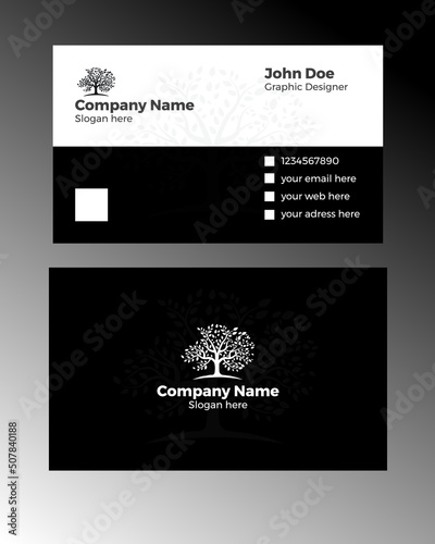 business card template vector design