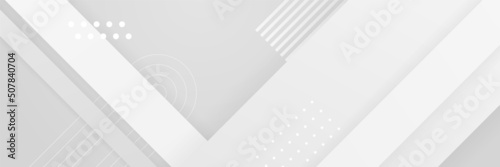 White abstract banner background