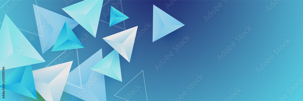Light blue abstract banner background Light blue abstract banner background