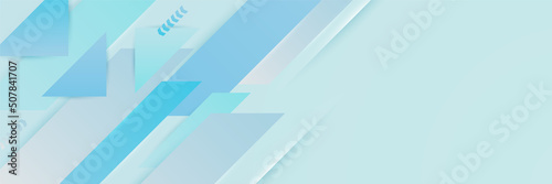 Light blue abstract banner background