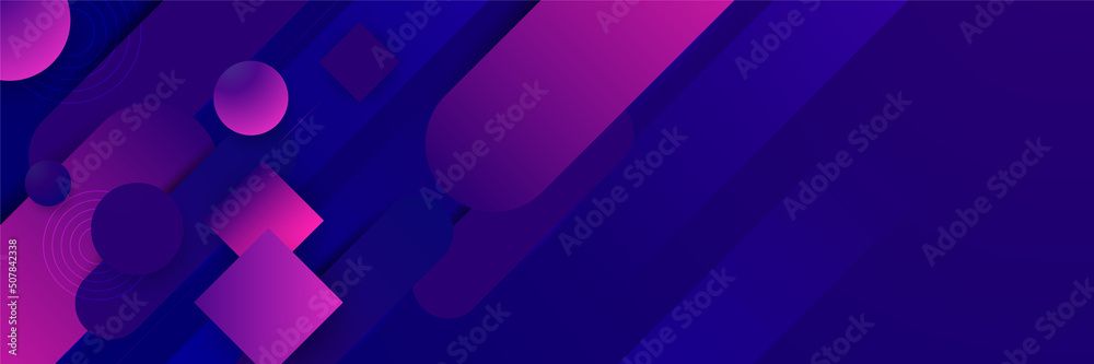 Dark purple and pink abstract banner background - obrazy, fototapety, plakaty 