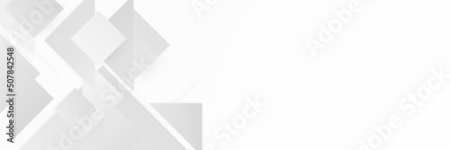 White abstract banner background