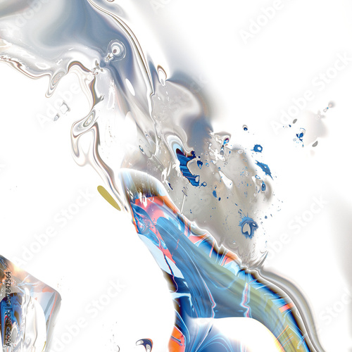 Colorful Abstract Flow Fractal Psychedelic Background Texture