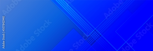 Blue abstract banner background