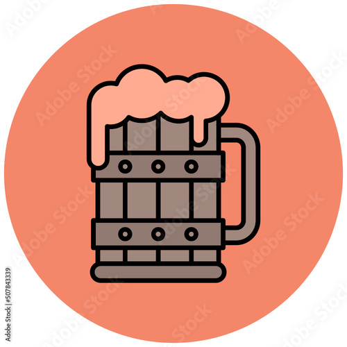 Wooden Mug Icon
