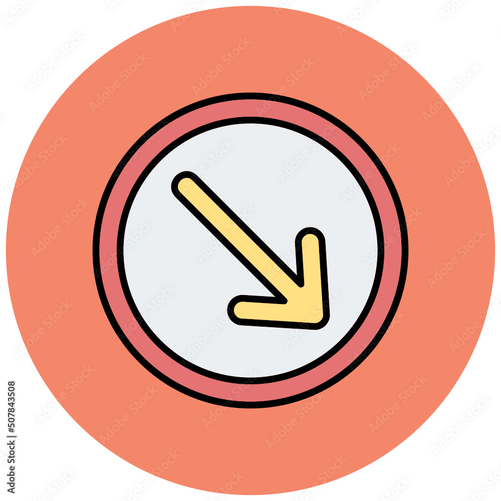Keep Right Icon Keep Right Icon