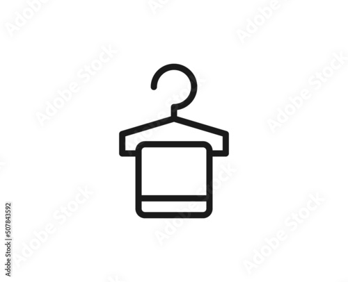 Constraction line icon on white background