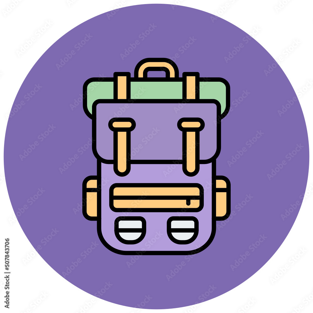 Camping Bag Icon Camping Bag Icon