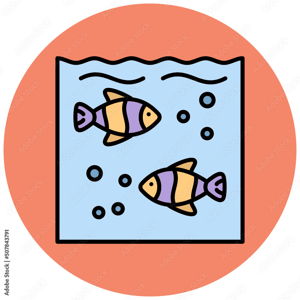 Fototapeta premium Fishes Icon