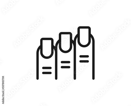 Beauty line icon on white background