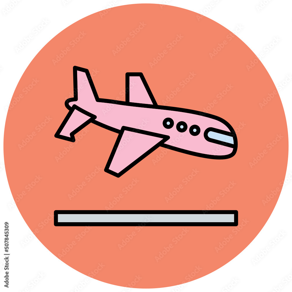 Fototapeta premium Arrival Icon