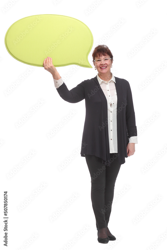 Image of mature woman isolated over white background Image of mature woman isolated over white background