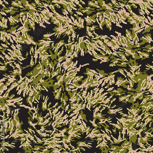 Abstract camouflage mimetic wallpaper vector seamless pattern