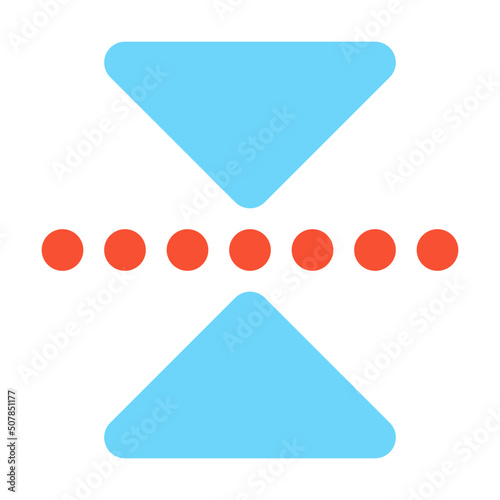 reflect transform vertical icon illustration