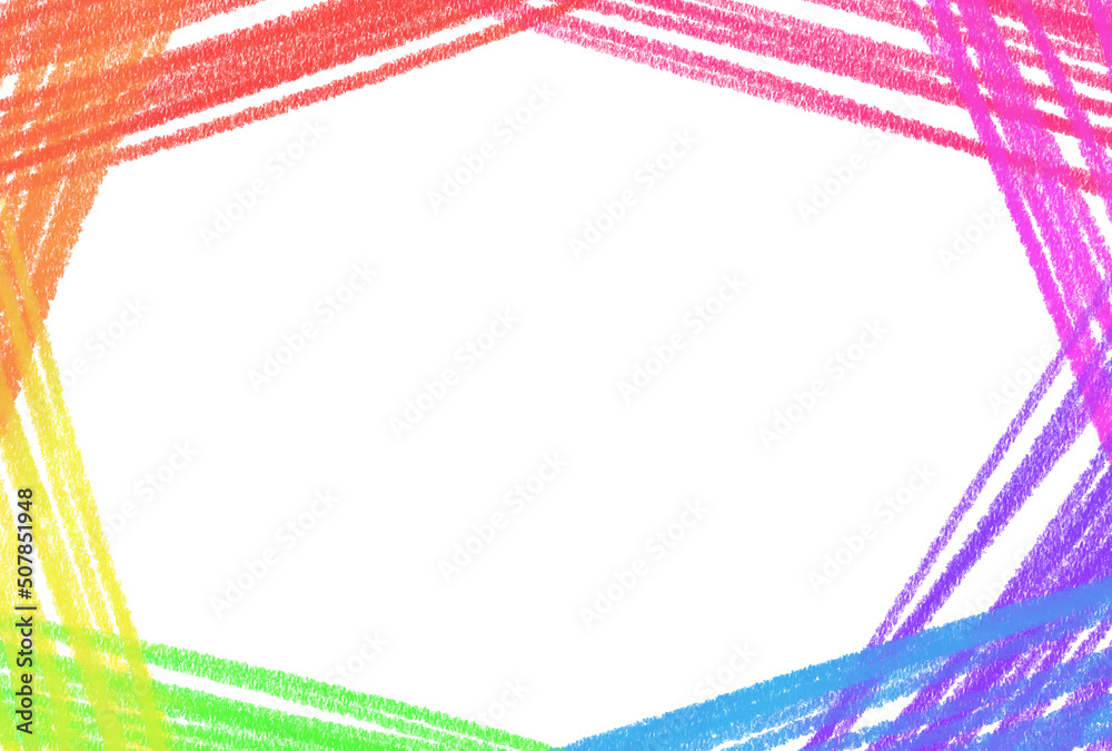 背景素材 色鉛筆 虹色 Stock Illustration Adobe Stock
