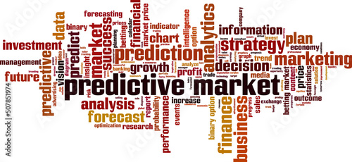Predictive market word cloud