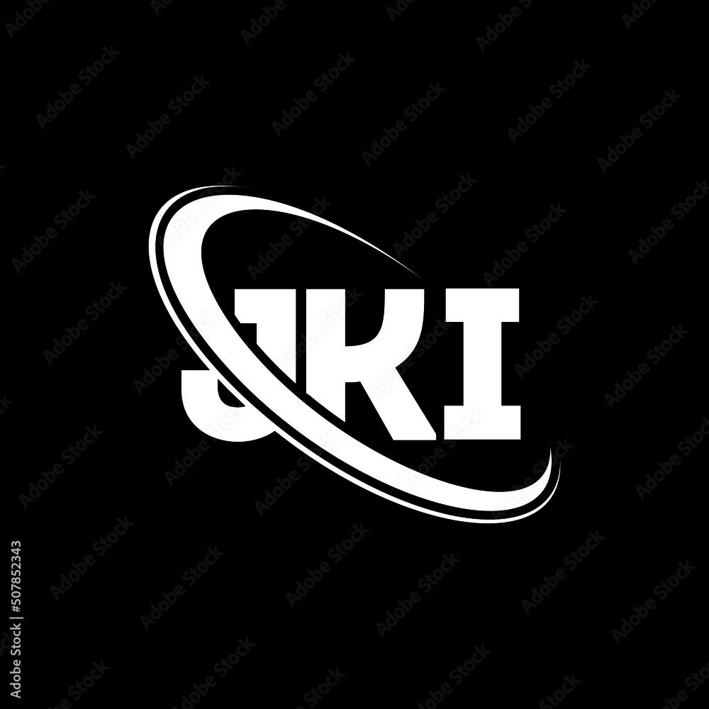 JKI Logo JKI Letter JKI Letter Logo Design Initials JKI Logo Linked