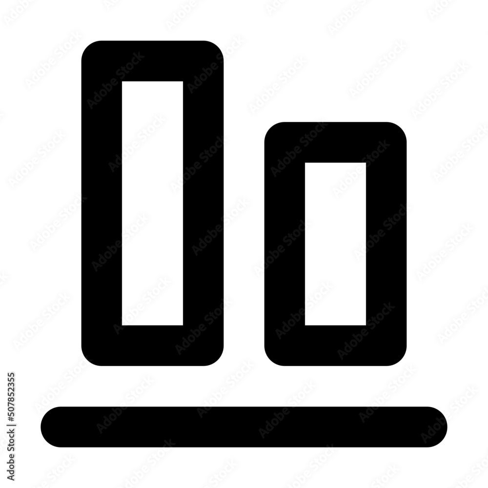 vertical align bottom icon illustration vertical align bottom icon illustration