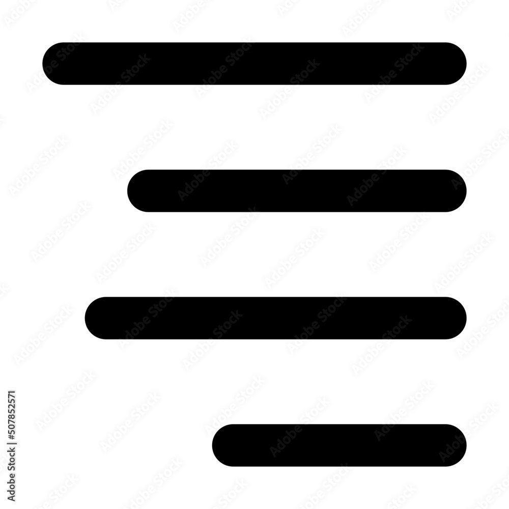 align text right icon illustration align text right icon illustration