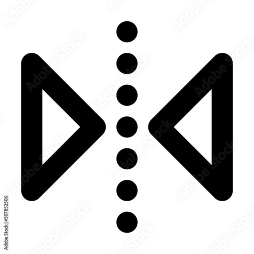 reflect transform horizontal icon illustration