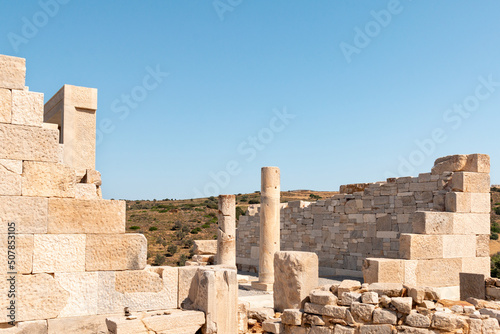 Temple of Demeter near Sangri village on Naxos Island, Greece.