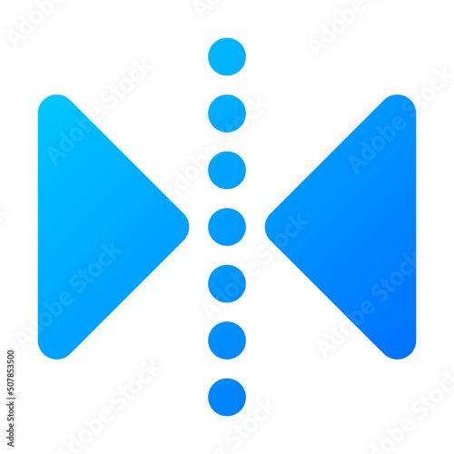 reflect transform horizontal icon illustration