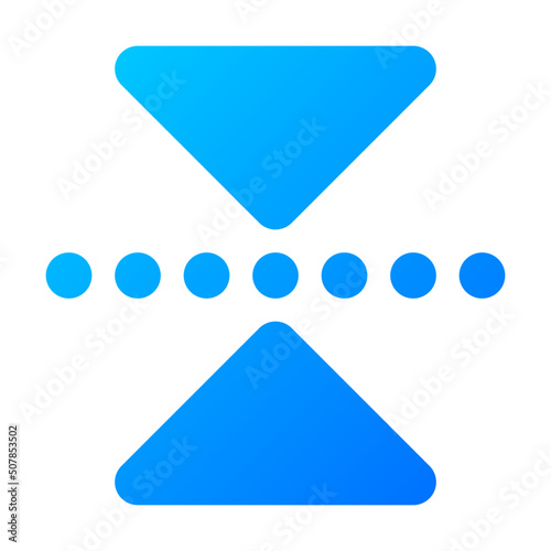 reflect transform vertical icon illustration