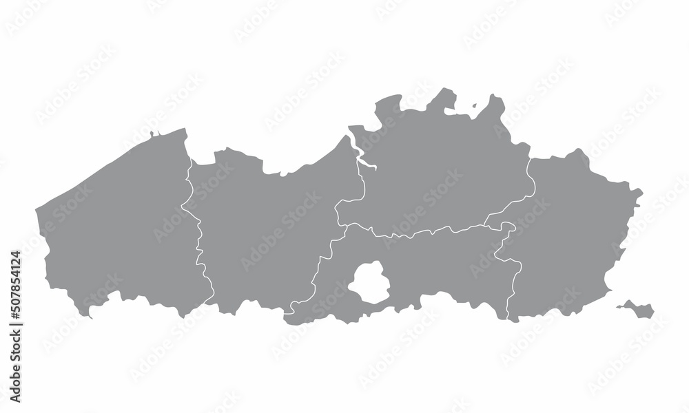 Flanders administrative map
