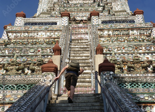 Wat Arun The Temple of Dawn Bangkok Thailand. photo