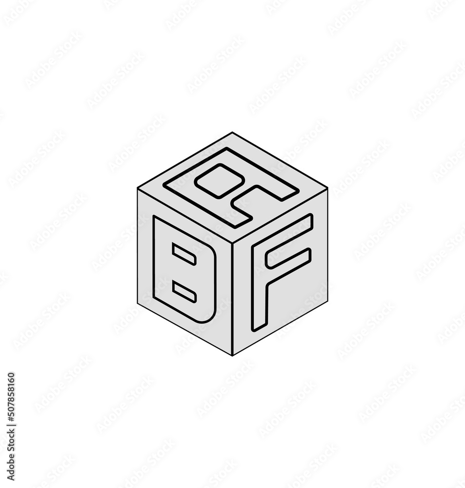 Letter logo design, Cube logo design. Letter logo design, Cube logo design.