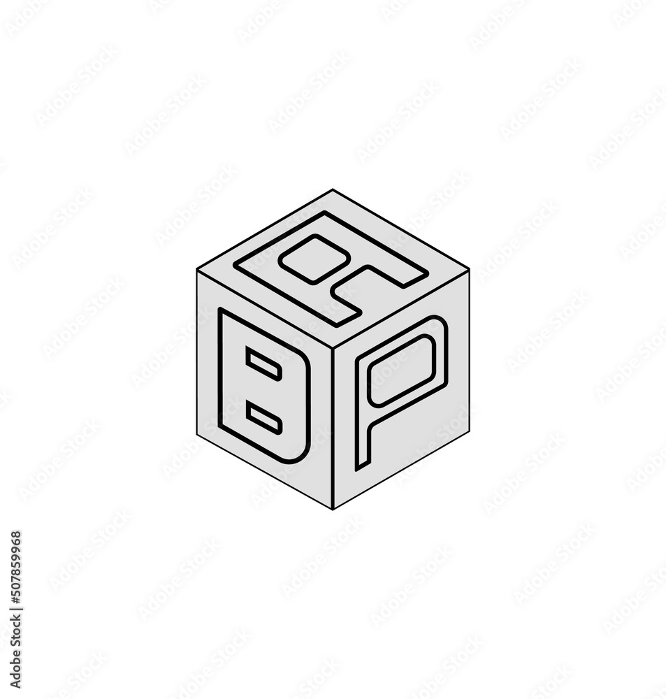 Letter logo design, Cube logo design. Letter logo design, Cube logo design.