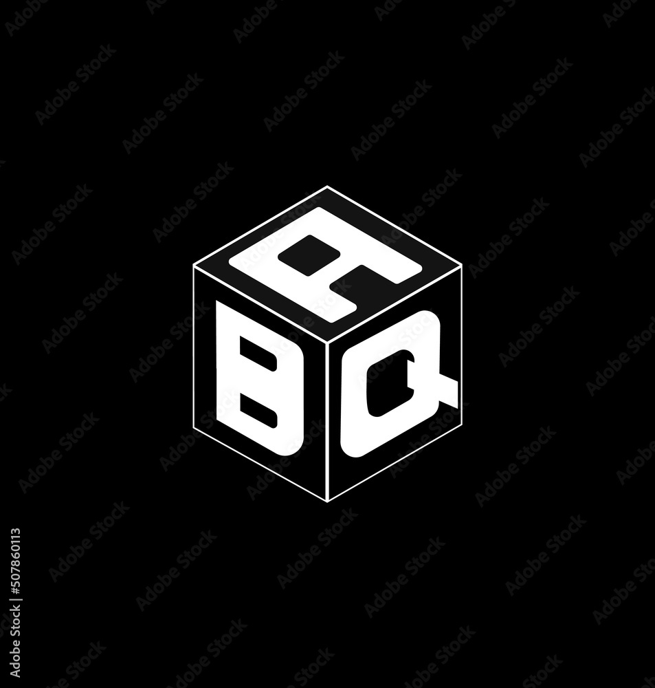 Cube letter logo design, font logo design, unique logo design.