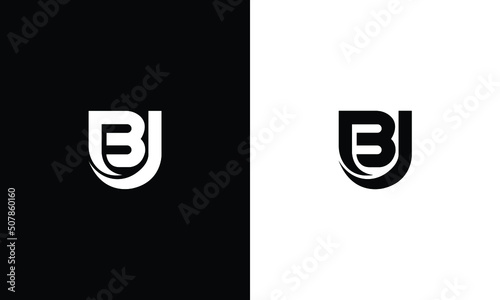 Tela BU UB Abstract initial monogram letter alphabet logo design