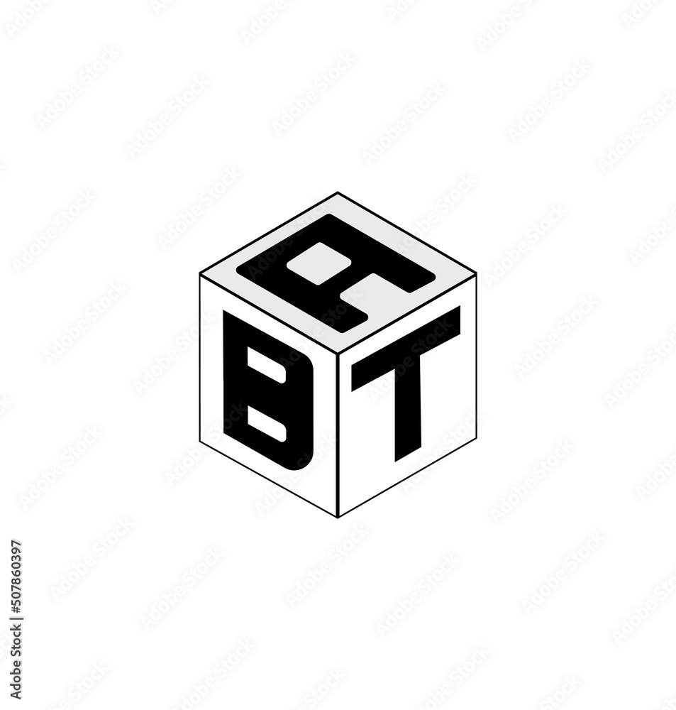 Letter logo design, Cube logo design. Letter logo design, Cube logo design.