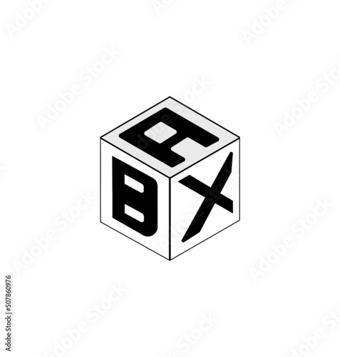 Letter logo design, Cube logo design.
