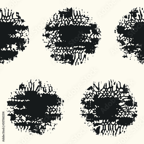 Ink Splash Organic Dots Pattern