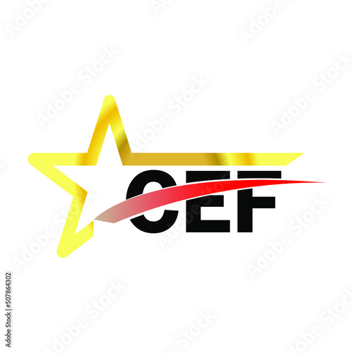 CEF letter logo design. CEF creative  letter logo. simple and modern letter logo. CEF alphabet letter logo for business. Creative corporate identity and lettering. vector modern logo  photo