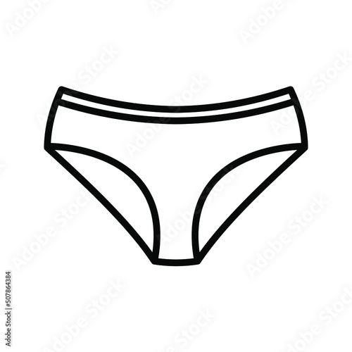 Underwear icon.  Pants Panties sign. vector illustration